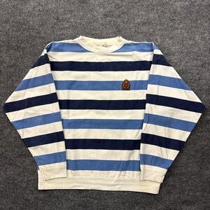 Vintage 90s Structure Striped Sweatshirt Made in USA